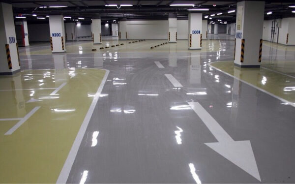 Sơn Epoxy Sàn Tầng Hầm kẻ vạch Sơn Epoxy Sàn Tầng Hầm